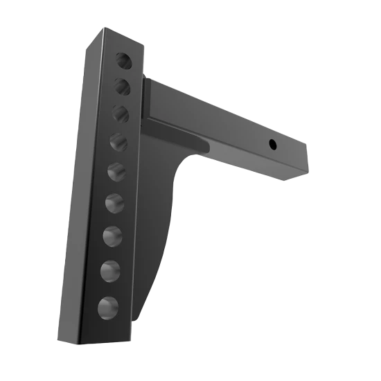 Weight distribution shank suitable for rise and drop applications, black powder coated.