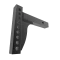Weight distribution shank suitable for rise and drop applications, black powder coated.