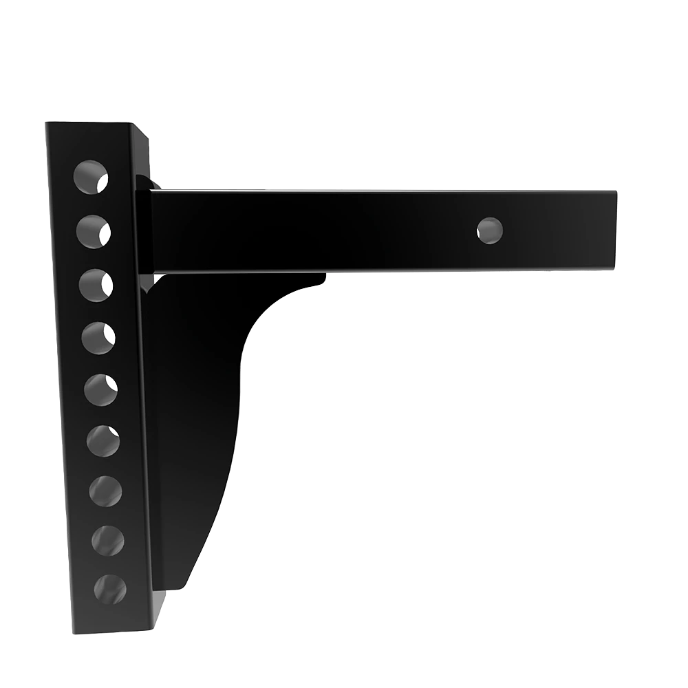 Weight distribution shank suitable for rise and drop applications, black powder coated.