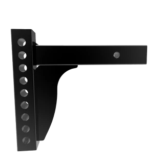Weight distribution shank suitable for rise and drop applications, black powder coated.