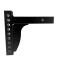 Weight distribution shank suitable for rise and drop applications, black powder coated.