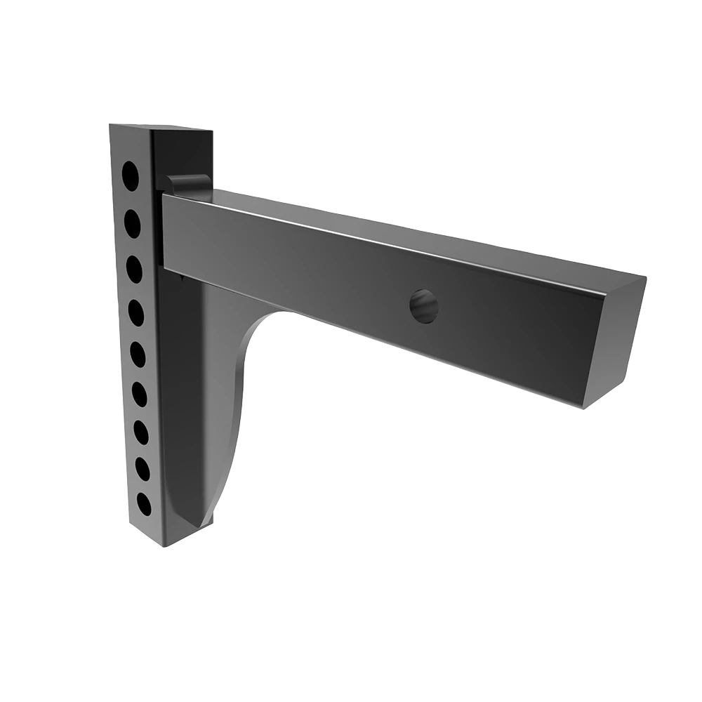 Weight distribution shank suitable for rise and drop applications, black powder coated.