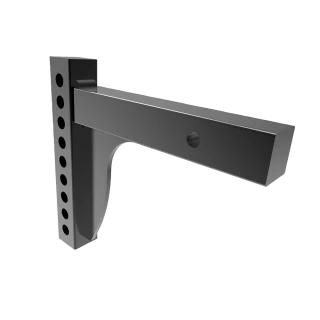 Weight distribution shank suitable for rise and drop applications, black powder coated.