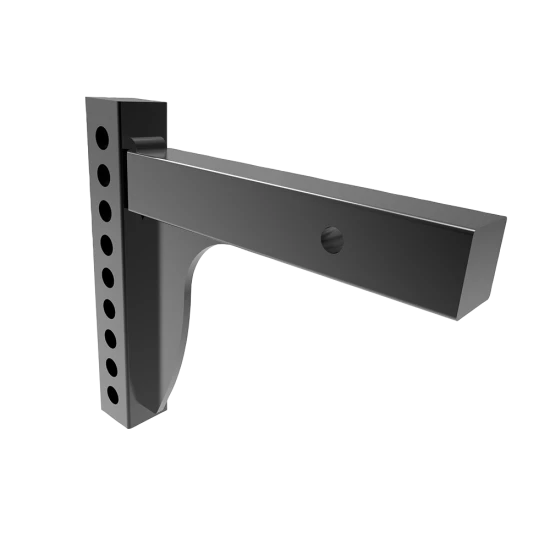 Weight distribution shank suitable for rise and drop applications, black powder coated.