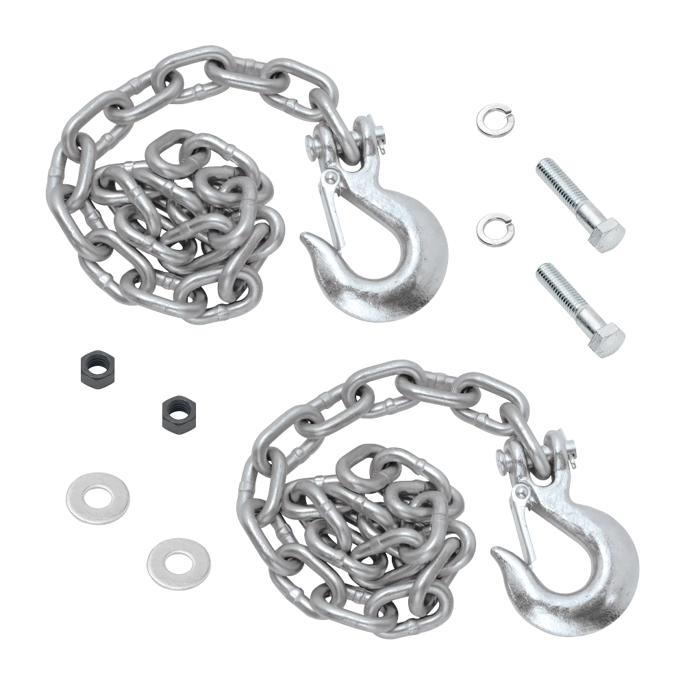 REESE safety chains with 44 inch length and 16000 lbs capacity, yellow zinc finish