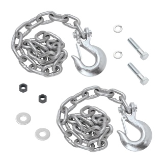 REESE safety chains with 44 inch length and 16000 lbs capacity, yellow zinc finish