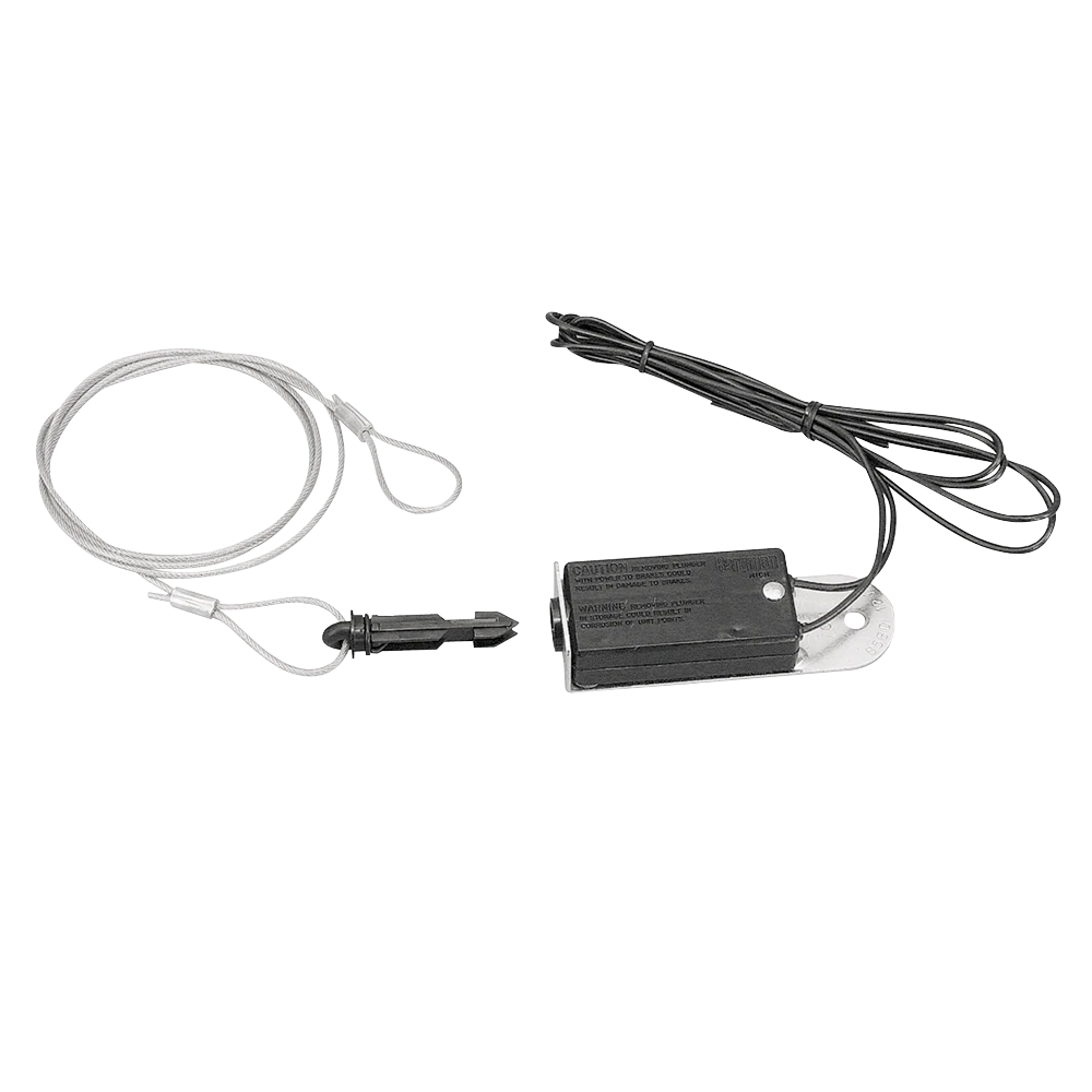 Breakaway switch with 48-inch wires and cable, ensures trailer safety during accidental breakaway