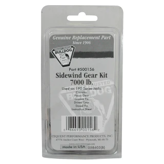 BULLDOG side gear kit for trailer jack, genuine replacement, 8000 lb capacity
