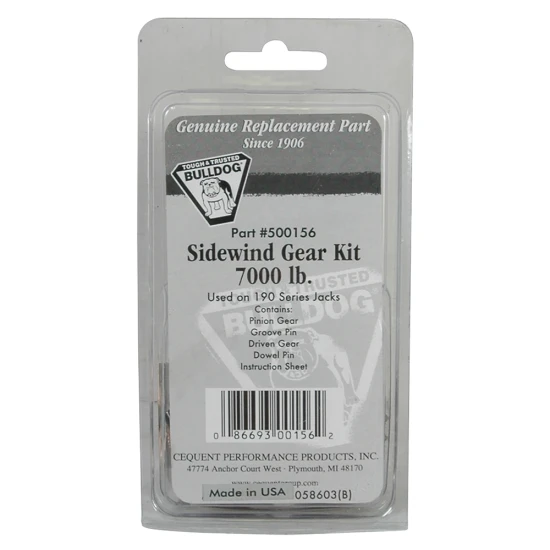 BULLDOG side gear kit for trailer jack, genuine replacement, 8000 lb capacity