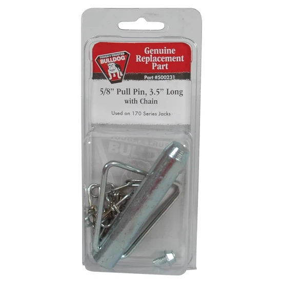 BULLDOG pull pin kit with chain and drive screw for series 170 trailer jacks.