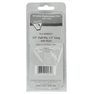 BULLDOG pull pin kit with chain and drive screw for series 170 trailer jacks.