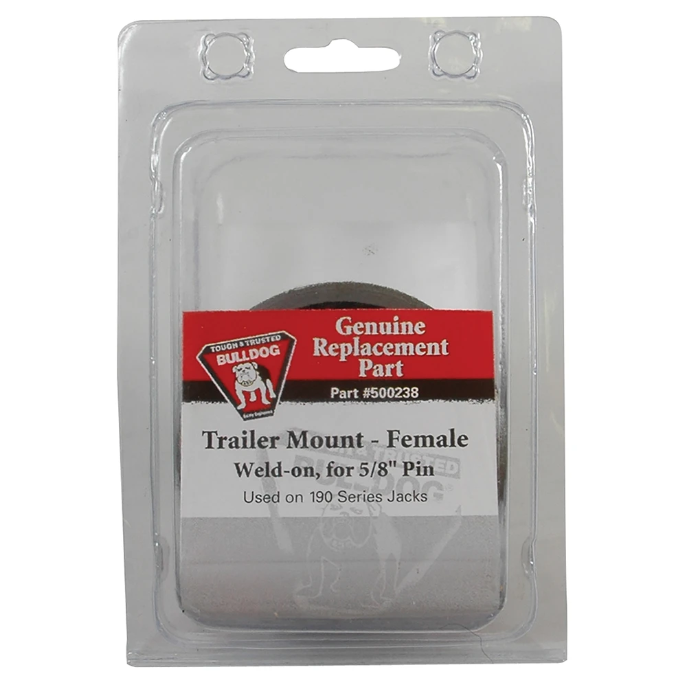 BULLDOG trailer jack weld-on female swivel mount for 190 series