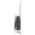 Teardrop shaped black plastic BULLDOG trailer jack crank knob with installation hardware