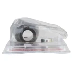 Teardrop shaped black plastic BULLDOG trailer jack crank knob with installation hardware