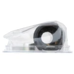 Teardrop shaped black plastic BULLDOG trailer jack crank knob with installation hardware