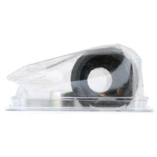Teardrop shaped black plastic BULLDOG trailer jack crank knob with installation hardware