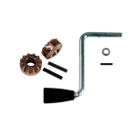 BULLDOG Sidewind Crank Assembly and Gear Kit for Trailer Jacks Genuine BULLDOG sidewind crank and gear kit for round trailer jacks