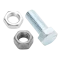 Replacement part gooseneck couplers bolt kit with jam nut, set screw and adjusting nut