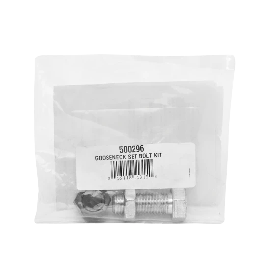 Replacement part gooseneck couplers bolt kit with jam nut, set screw and adjusting nut