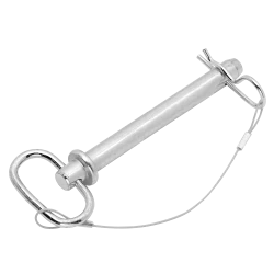 Replacement Pivot Pin 5/8 Inch x 4-1/2 Inch with Cotter Pin and Lanyard for 3 x 3 Inch by Fulton 500334