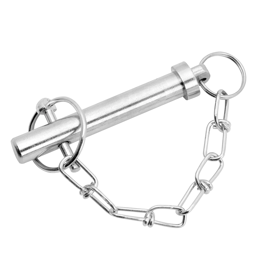Bulldog genuine pull pin with chain for drop leg jacks, 9/16 x 2.75 inches.
