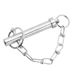 Bulldog genuine pull pin with chain for drop leg jacks, 9/16 x 2.75 inches.