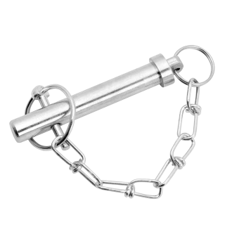 Bulldog genuine pull pin with chain for drop leg jacks, 9/16 x 2.75 inches.