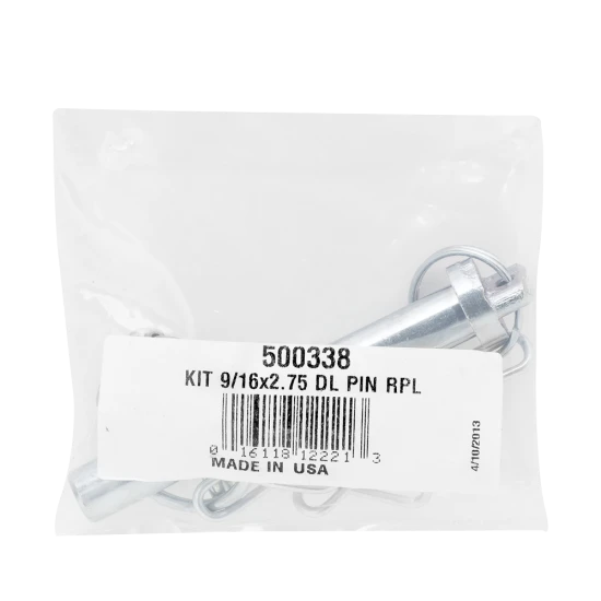Bulldog genuine pull pin with chain for drop leg jacks, 9/16 x 2.75 inches.