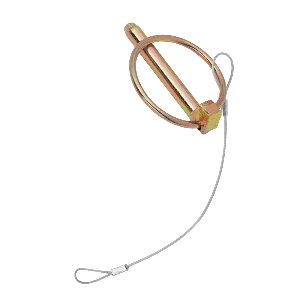 Locking pin and lanyard for BX1 gooseneck couplers, 5/16 inch