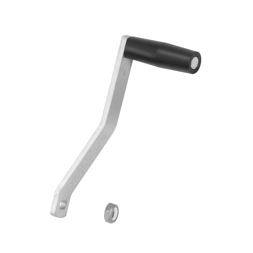 Durable 8-inch trailer winch handle designed for efficient towing.