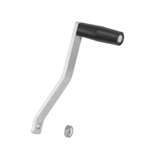 Durable 8-inch trailer winch handle designed for efficient towing.