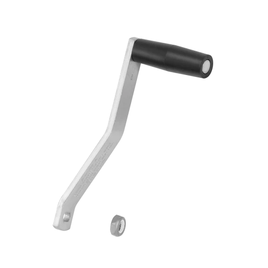Durable 8-inch trailer winch handle designed for efficient towing.