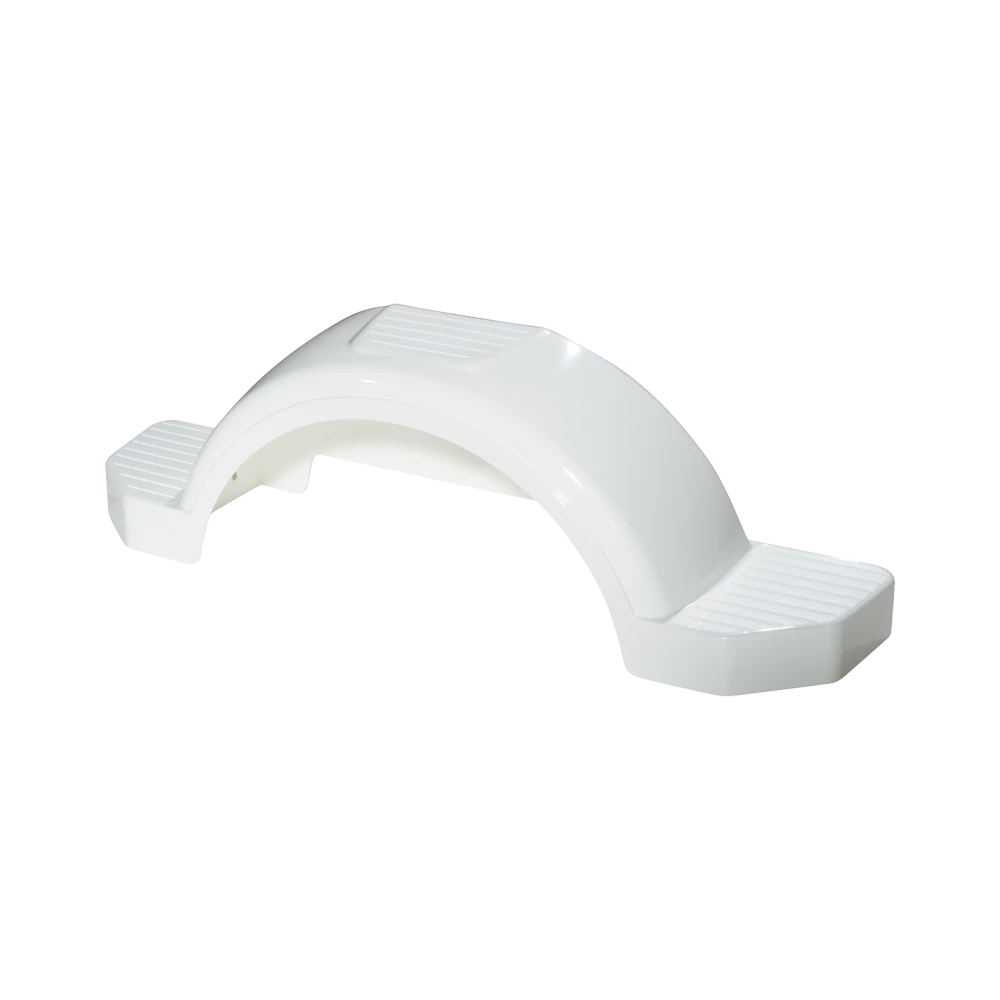 Fulton trailer fender made of HDPE for 13-inch wheels, featuring a scratch-proof design