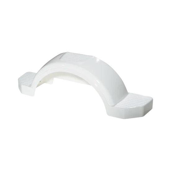 Fulton trailer fender made of HDPE for 13-inch wheels, featuring a scratch-proof design