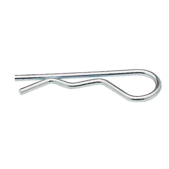 Image of standard hitch clip with pins and clips for Class I and II hitches