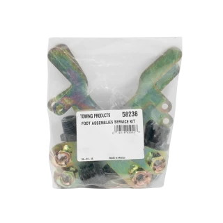 REESE fifth wheel hitch parts for tow safety, featuring clip rings and mounting rails