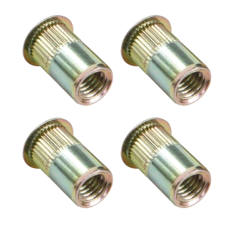 Rivet nuts used in Dual Cam HP System for A-frame mounting without U-bolts