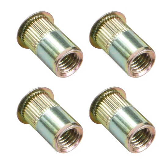 Rivet nuts used in Dual Cam HP System for A-frame mounting without U-bolts