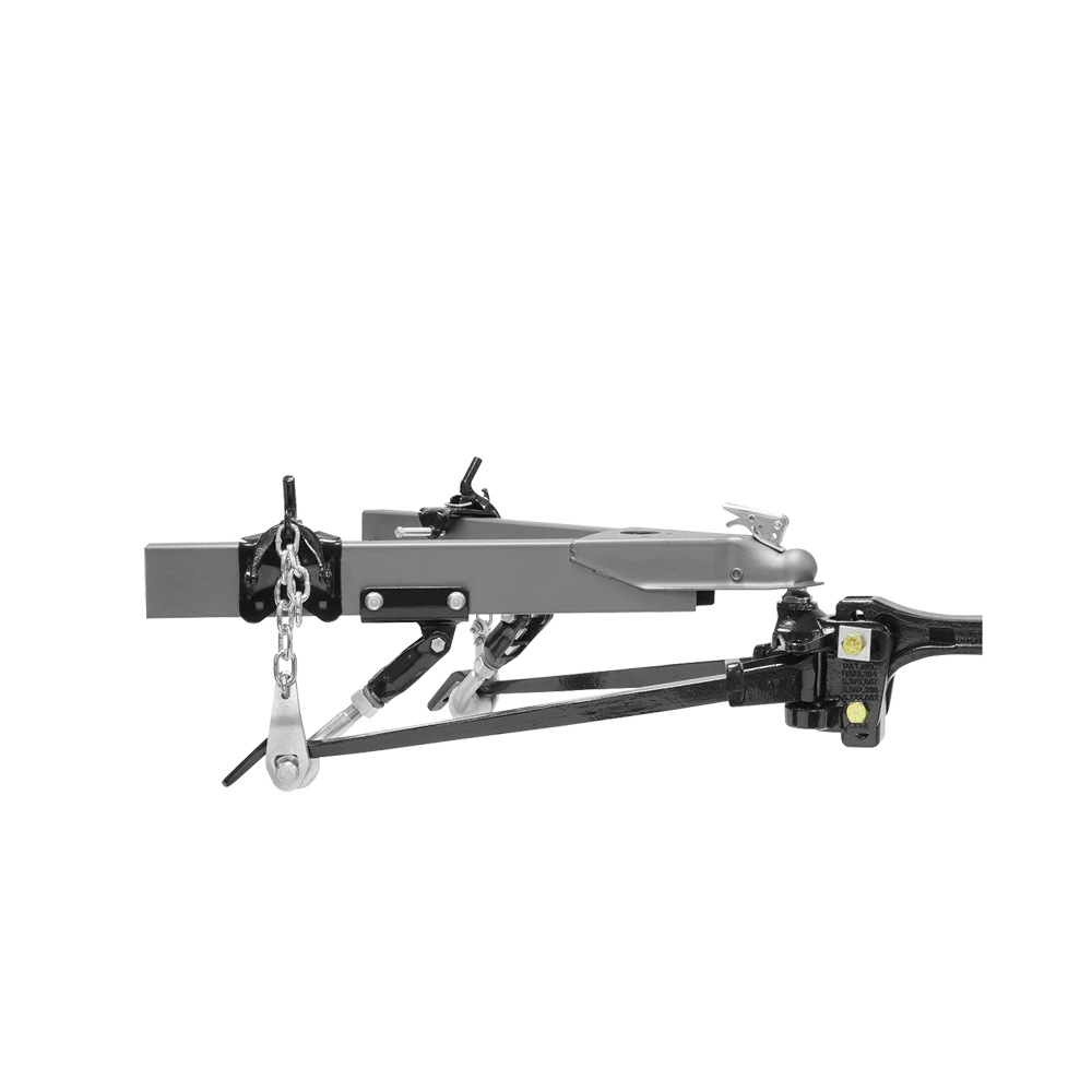 Strait-Line hitch with Dual Cam Sway Control and weight distribution system