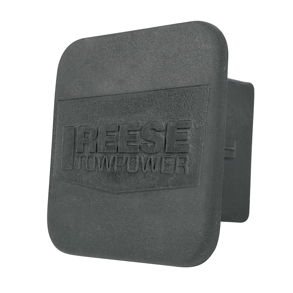 REESE receiver tube cover fitting 2 inch hitch, protects against debris and extends hitch life