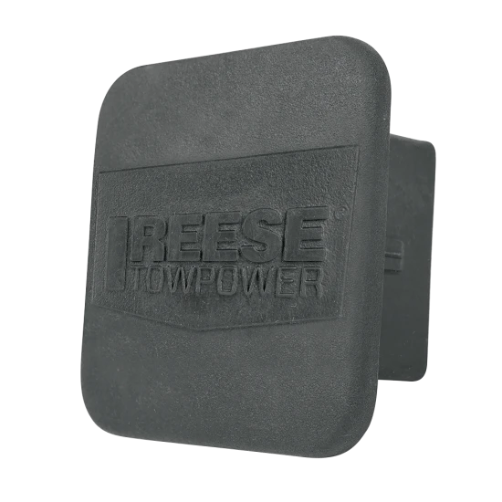 REESE receiver tube cover fitting 2 inch hitch, protects against debris and extends hitch life