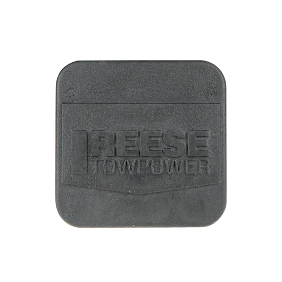 REESE receiver tube cover fitting 2 inch hitch, protects against debris and extends hitch life