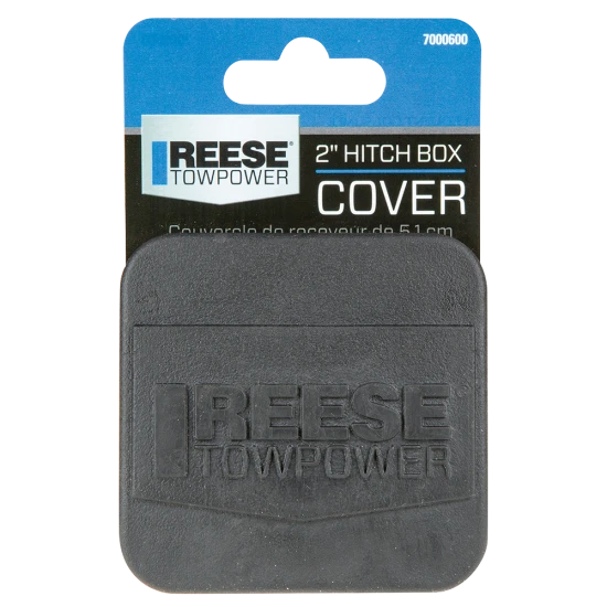REESE receiver tube cover fitting 2 inch hitch, protects against debris and extends hitch life