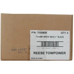 REESE receiver tube cover fitting 2 inch hitch, protects against debris and extends hitch life