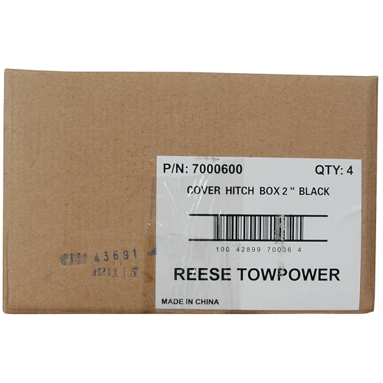 REESE receiver tube cover fitting 2 inch hitch, protects against debris and extends hitch life