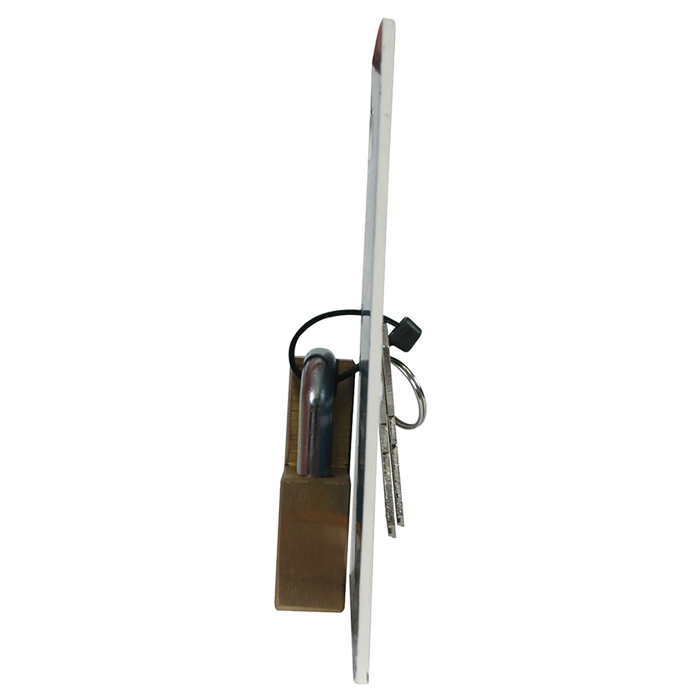 REESE Towpower brass trailer coupler lock with flat key design