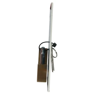 REESE Towpower brass trailer coupler lock with flat key design