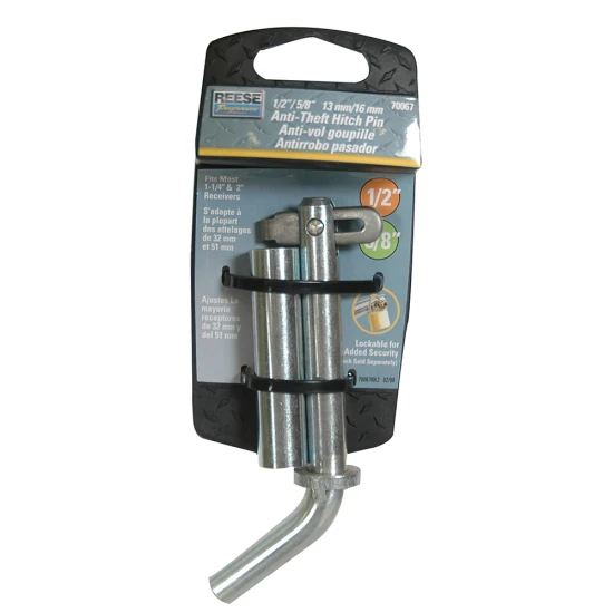 REESE Towpower hitch pin with swivel latch and sleeve for ball mount security