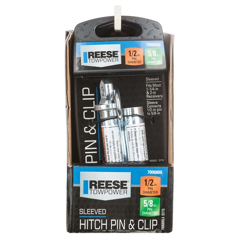 REESE Towpower receiver pin and clip for various hitch classes