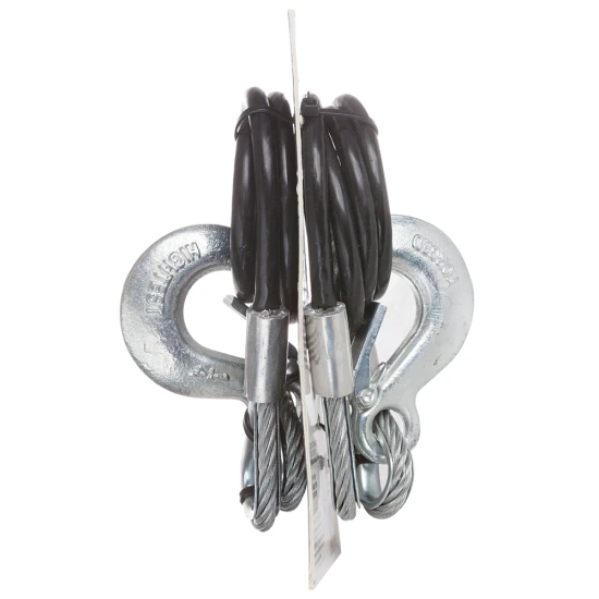 REESE safety chains with clevis hooks, 40 inch length, 5000 lbs capacity, vinyl coating